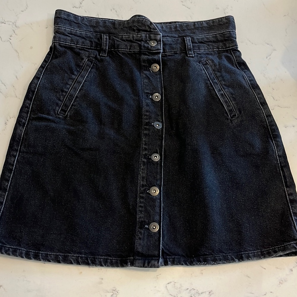 Pilcro and the Letterpress Denim Skirt
